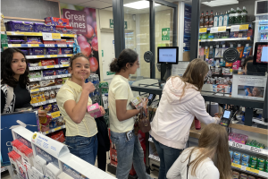 At a London supermarket
