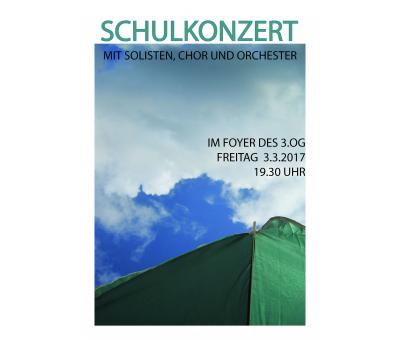 Schulkonzert Plakat