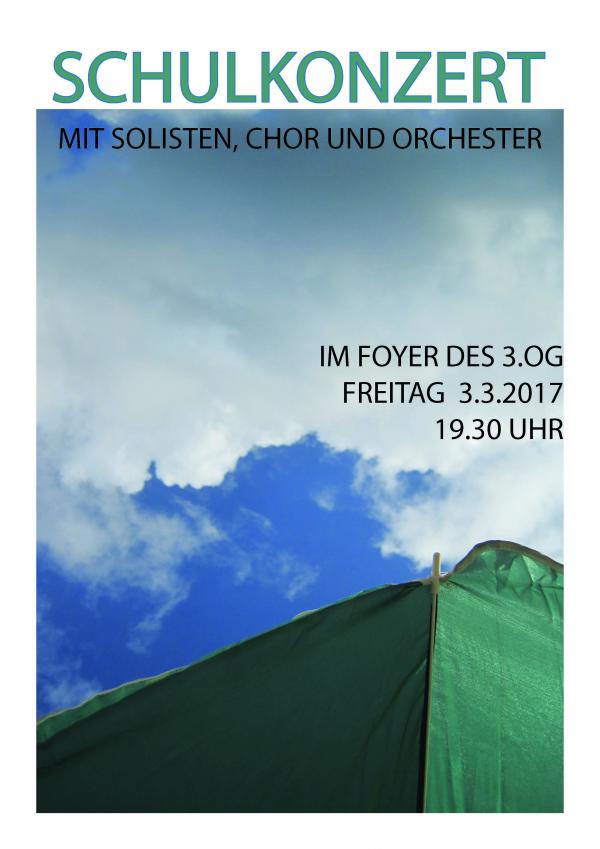 Schulkonzert Plakat