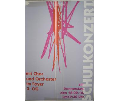 Schulkonzert 2016 Plakat