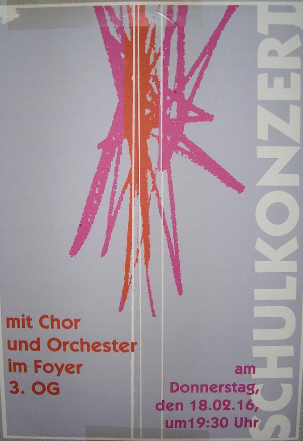 Schulkonzert 2016 Plakat